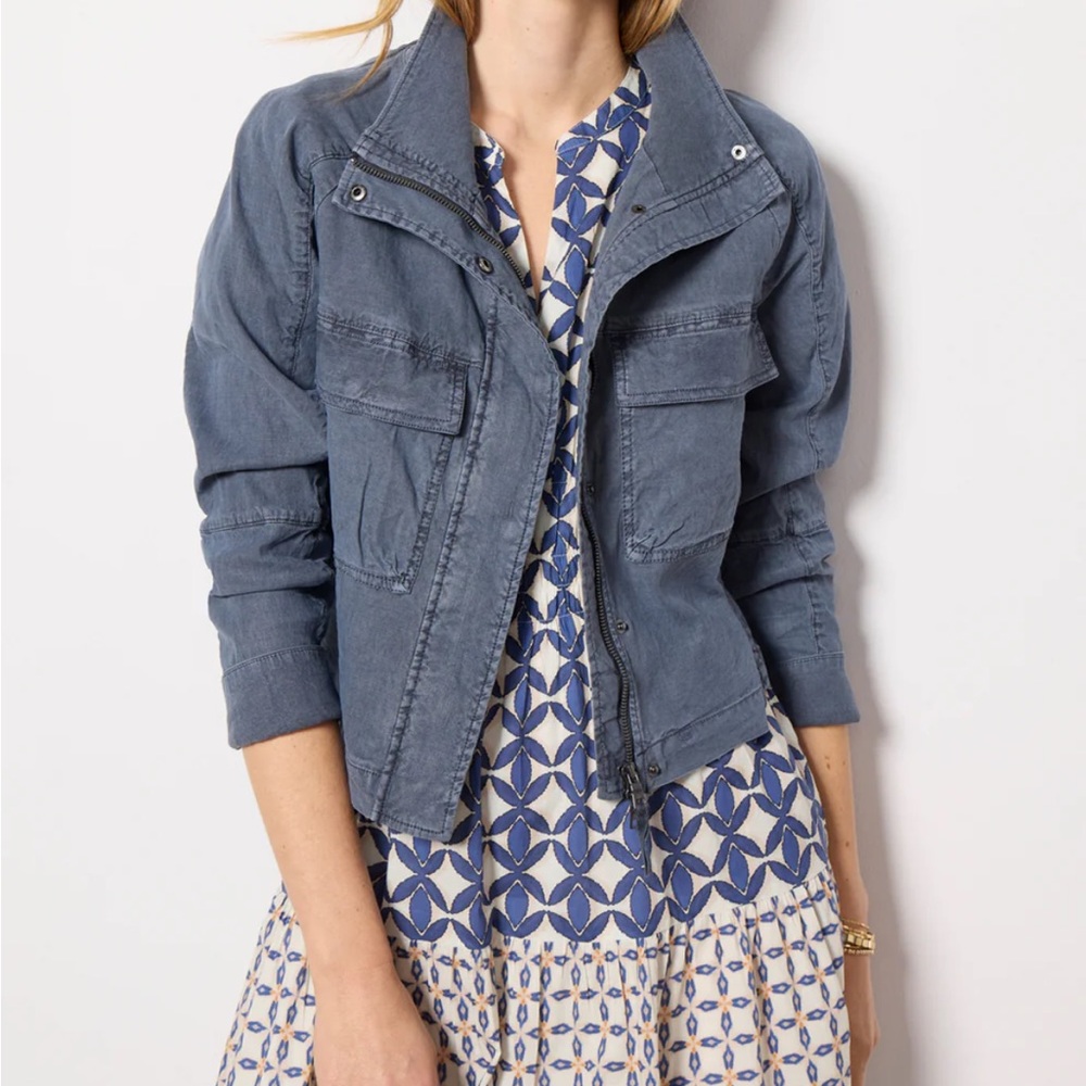 Evereve Blue Utility Jacket